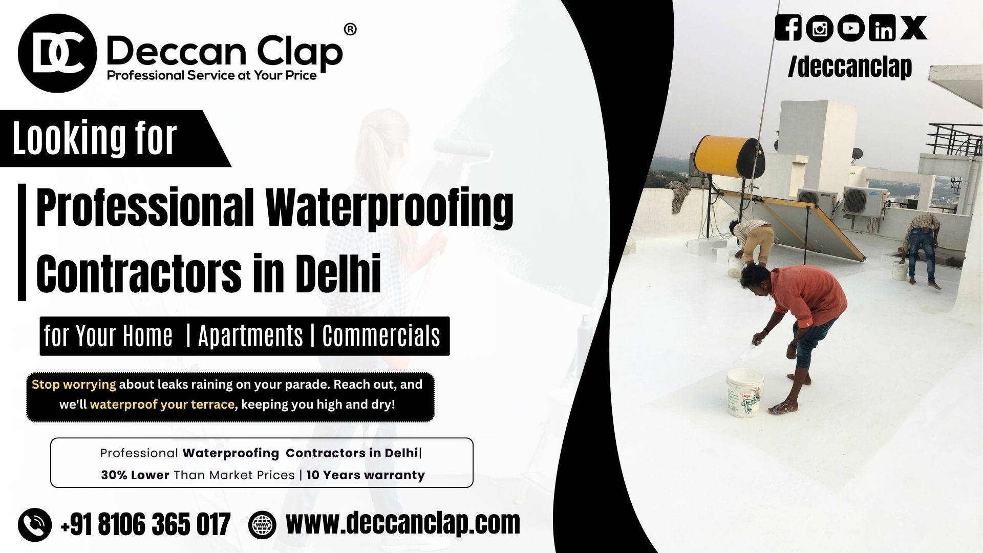 Professional Waterproofing Contractors in Delhi