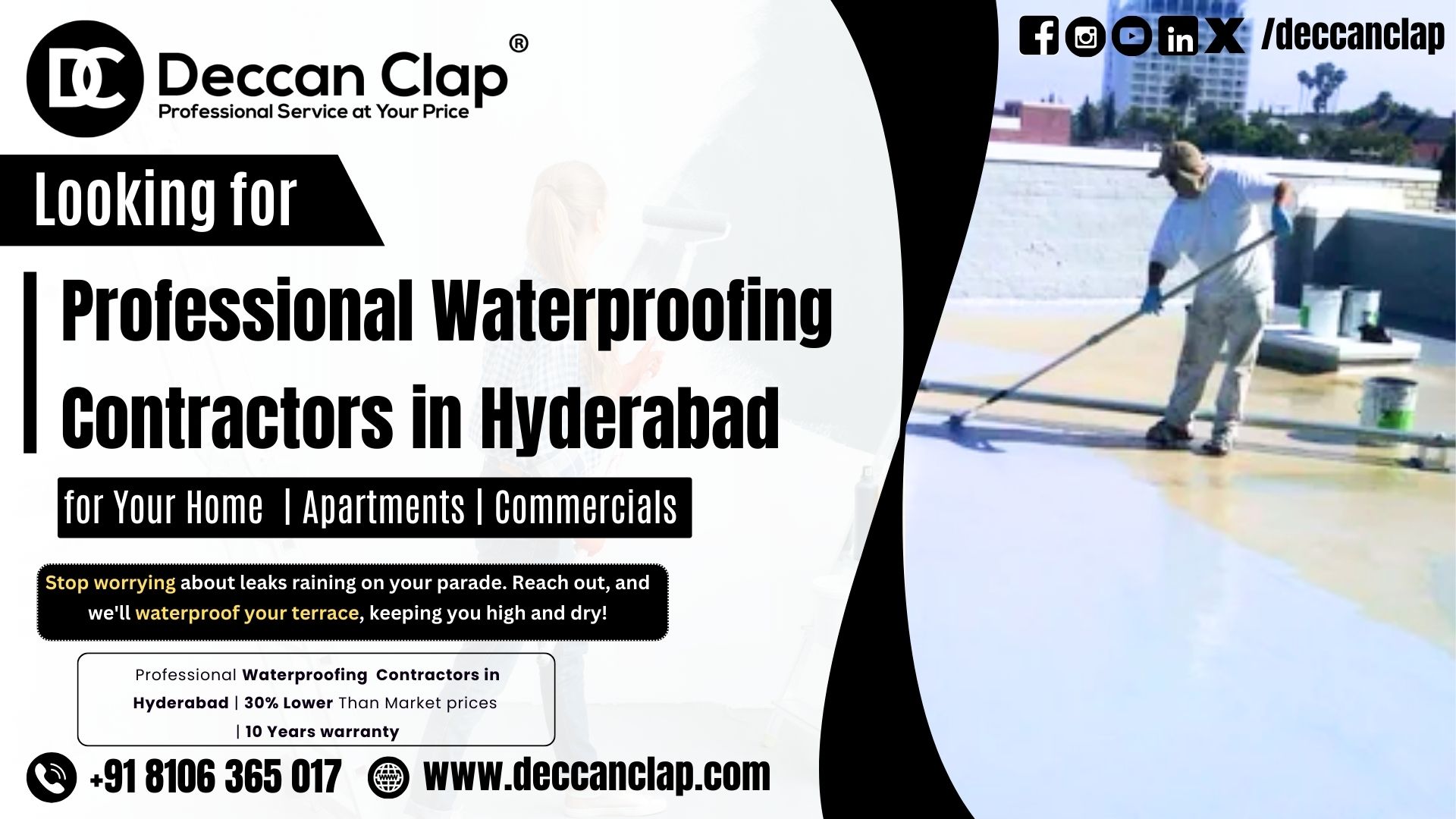 Professional Waterproofing Contractors in Hyderabad